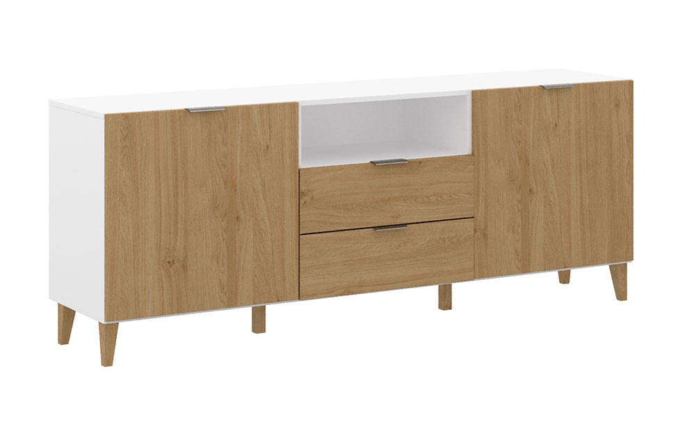 Тумба Вилма ВИК-345.02_66, Дуб кендал, Белый купить в Москве от ...