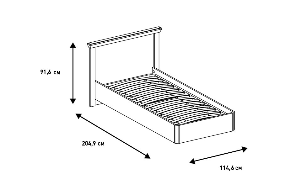 Односпальные кровати - изображение №10 "Кровать Магнум"  на www.Angstrem-mebel.ru