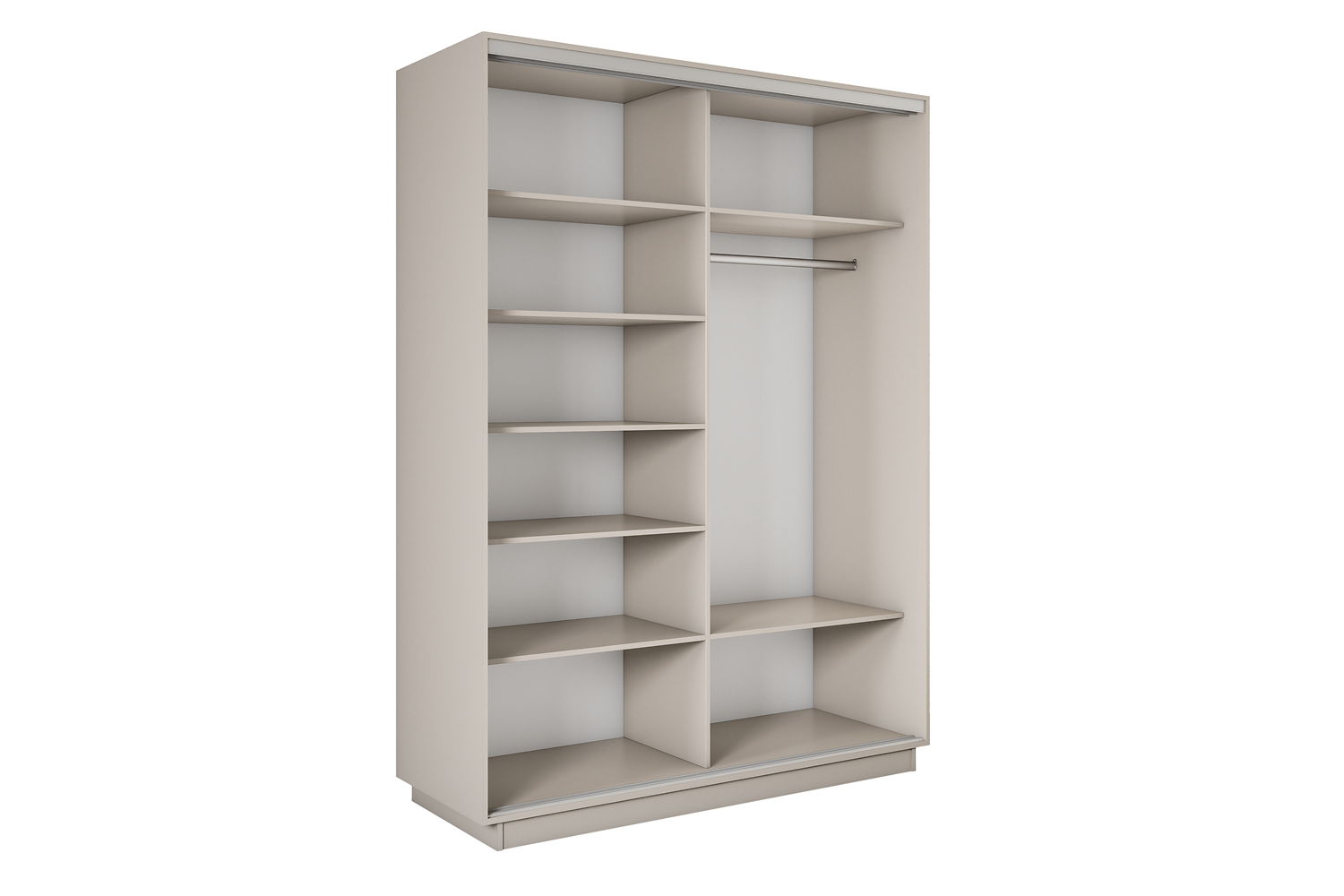 Шкафы-купе - изображение №4 "Шкаф-купе Премиум 2х дв 120х220х60 Кашемир ДСП/Зеркало"  на www.Angstrem-mebel.ru