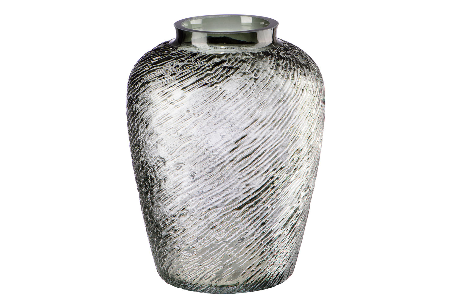 Вазы - изображение №2 "Декоративная ваза из дымчатого стекла"  на www.Angstrem-mebel.ru