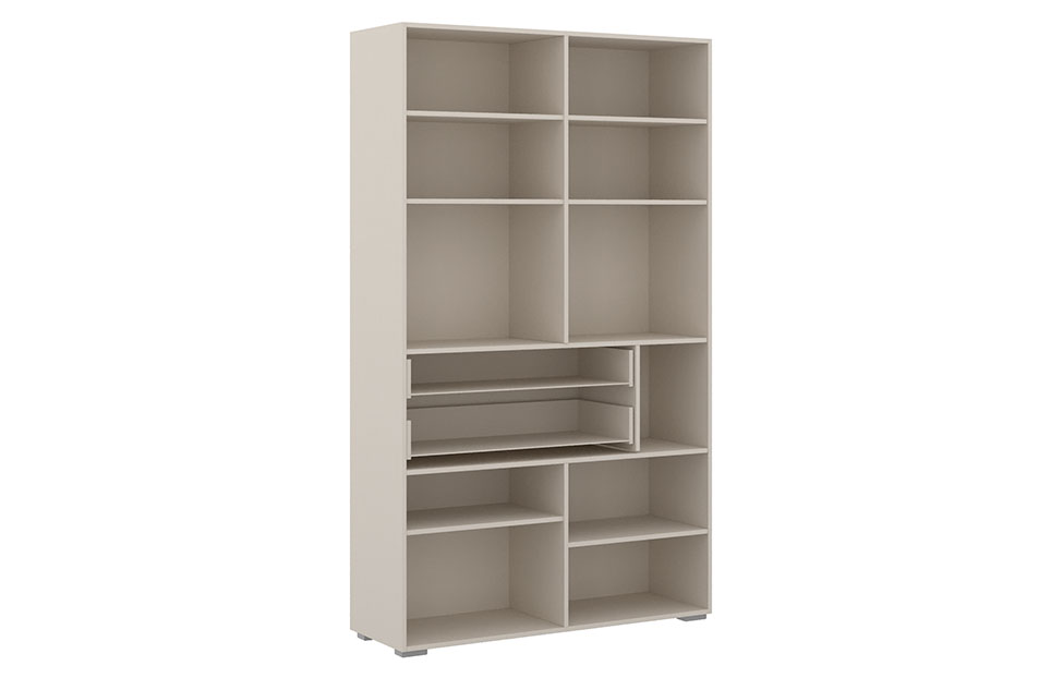 Шкаф Вилма ВИК-294.10_14, Ярко-серый, Дуб Кендал, С полками RFM.001.02 ...