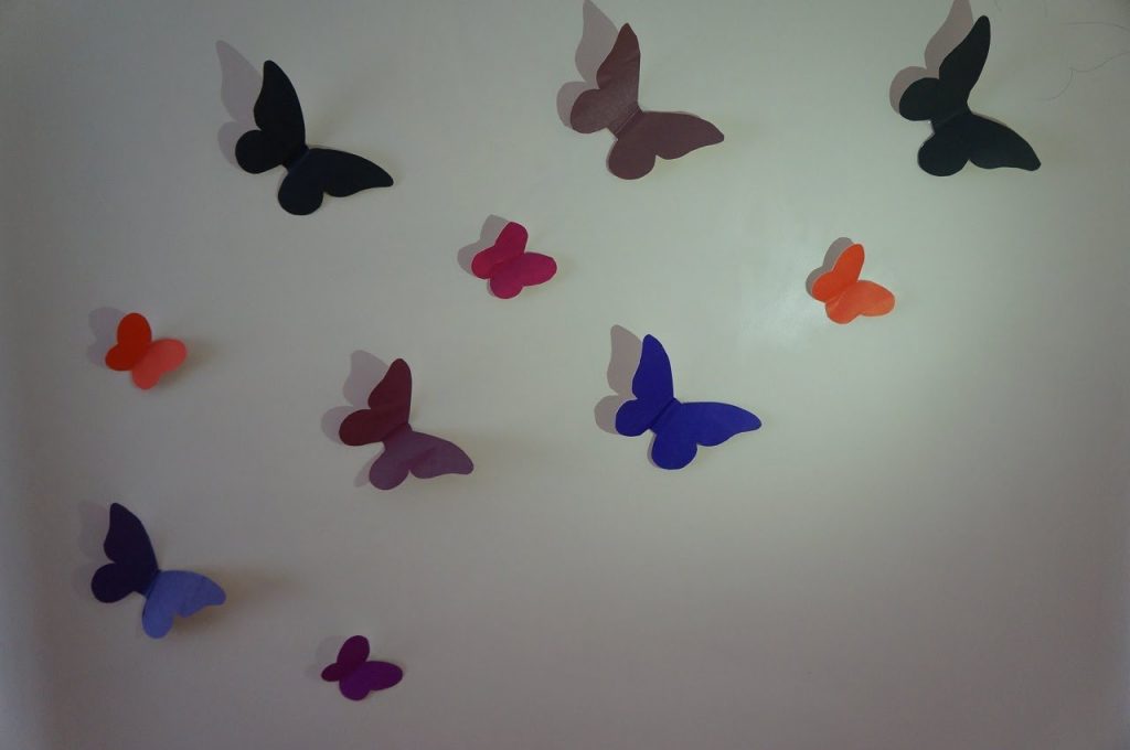 Декор бабочки на стену - 59 фото