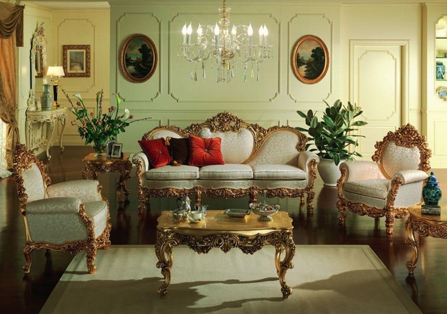 мебель в гостиной барокко