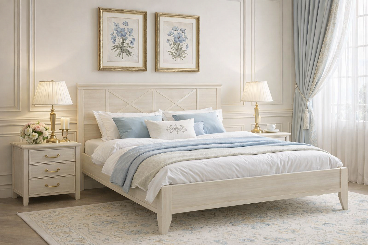 Двуспальные кровати - изображение №3 "Кровать Кантри 160 х 200 см"  на www.Angstrem-mebel.ru