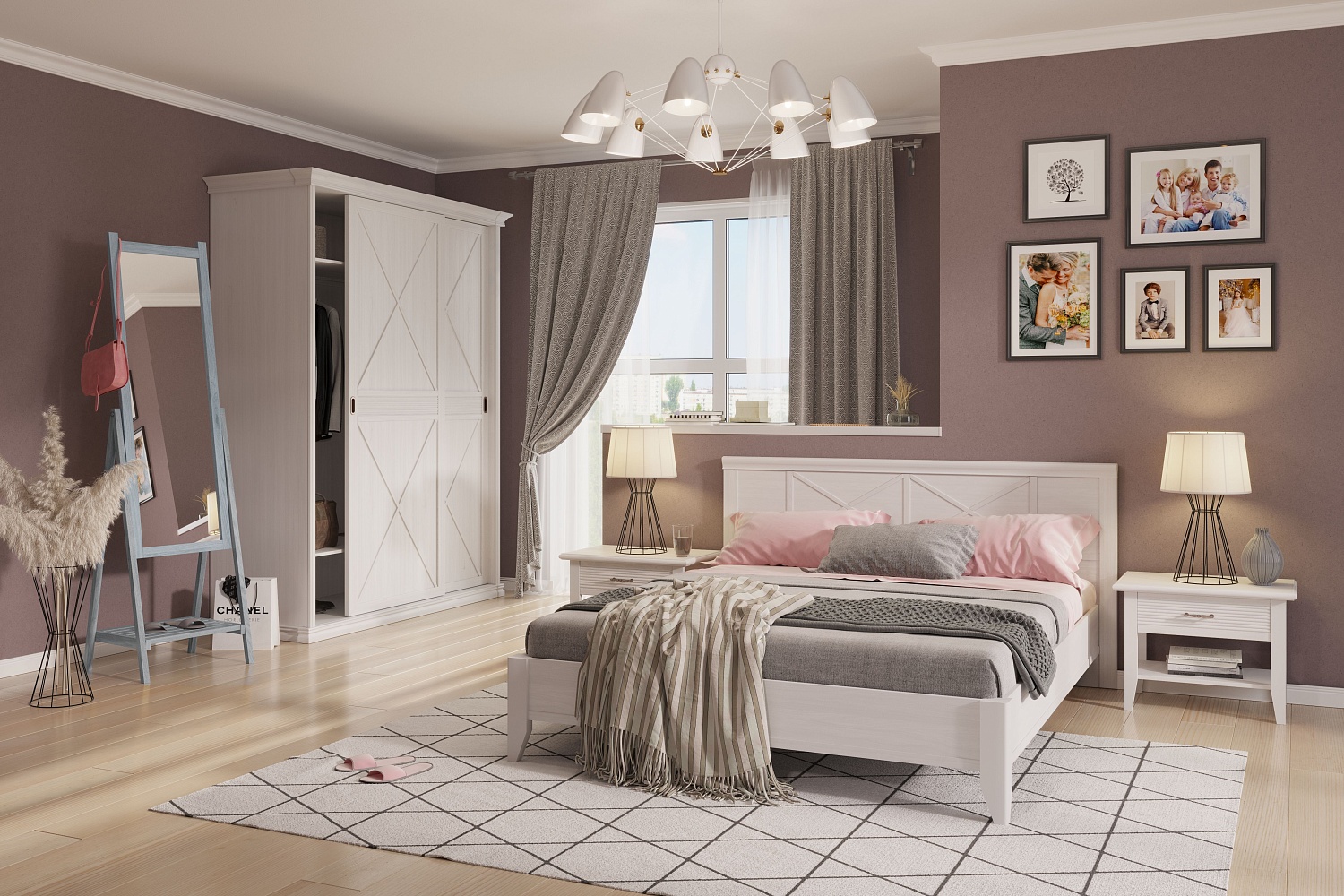 Двуспальные кровати - изображение №6 "Кровать Кантри 160 х 200 см"  на www.Angstrem-mebel.ru